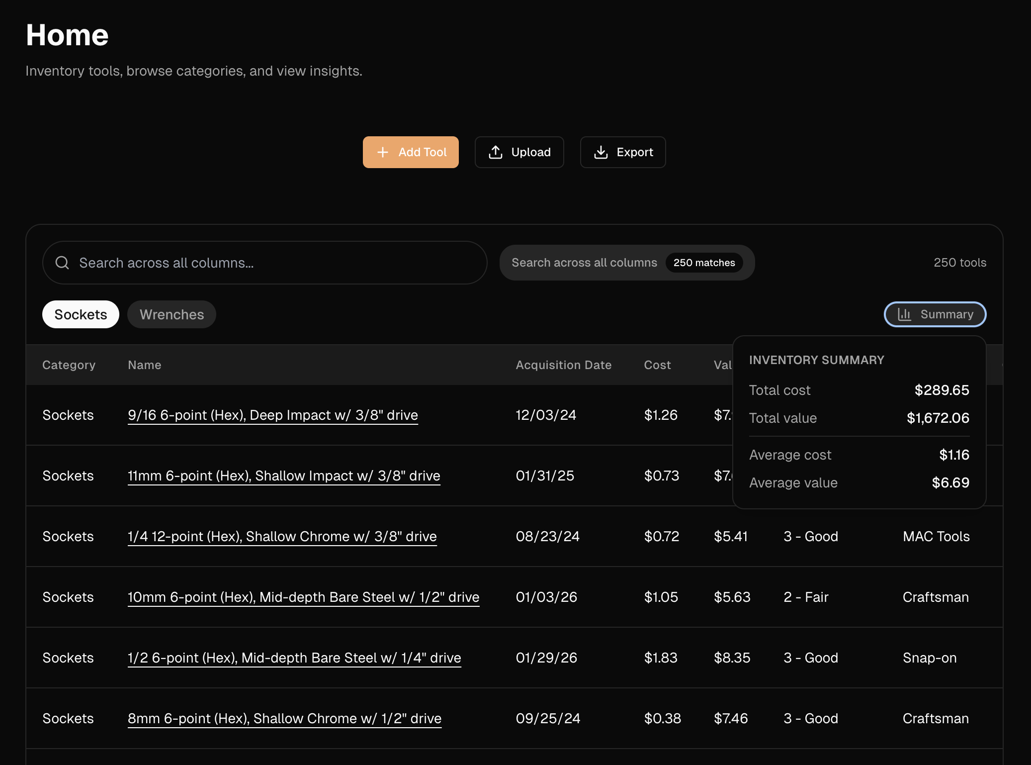 Socketory home dashboard preview